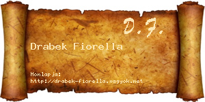 Drabek Fiorella névjegykártya